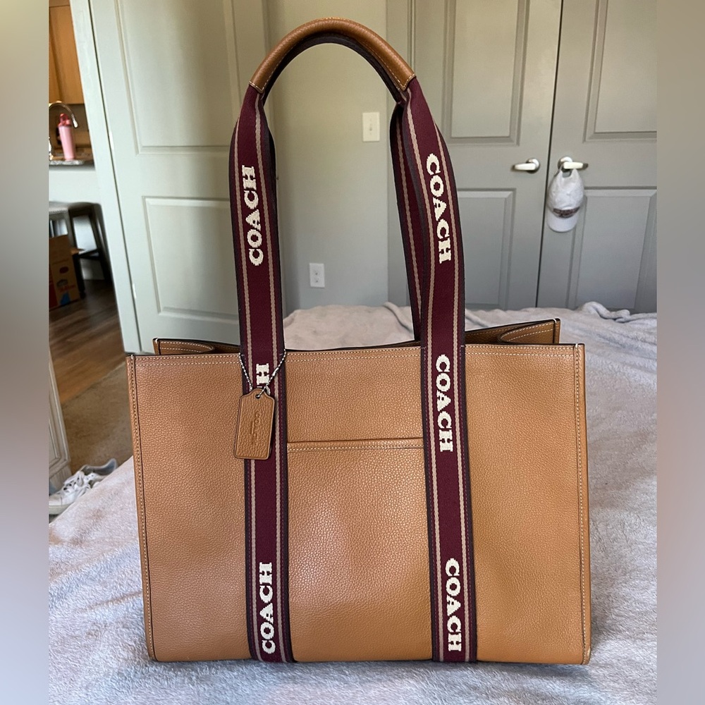 Large Brown Coach Tote Bag